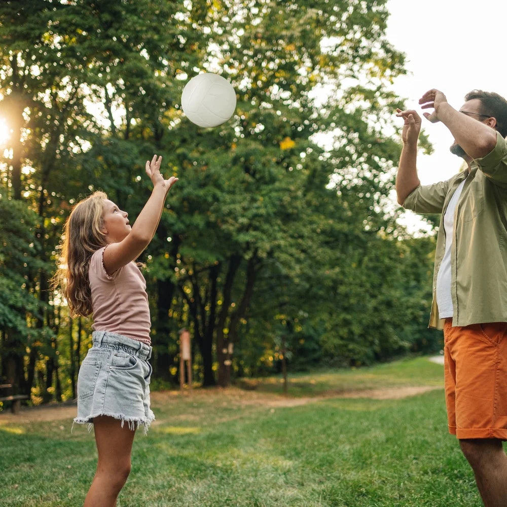 2 Pack Youth Volleyball Indoor Outdoor Composite Durable Full Size Easy to Control Ready to Use Perfect Practice Games
