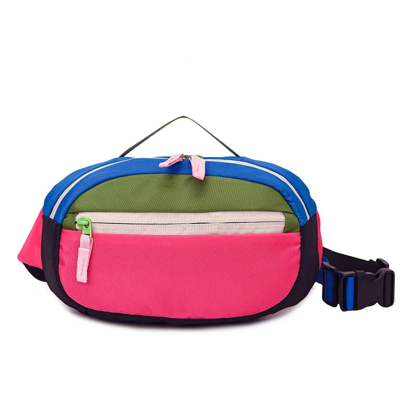 Dopamine Oxford Women Waist Bag Contrast color Chest Bag Fashion Shoulder Bag Unisex Suitable for shopping Outdoor Crossbody Bag