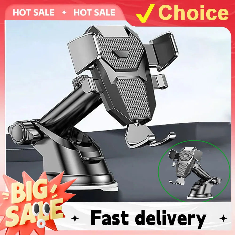 Sucker Car Phone Holder Mount Stand Suction Cup Smartphone Mobile Cell Support in Car Bracket For iPhone Xiaomi Huawei Samsung