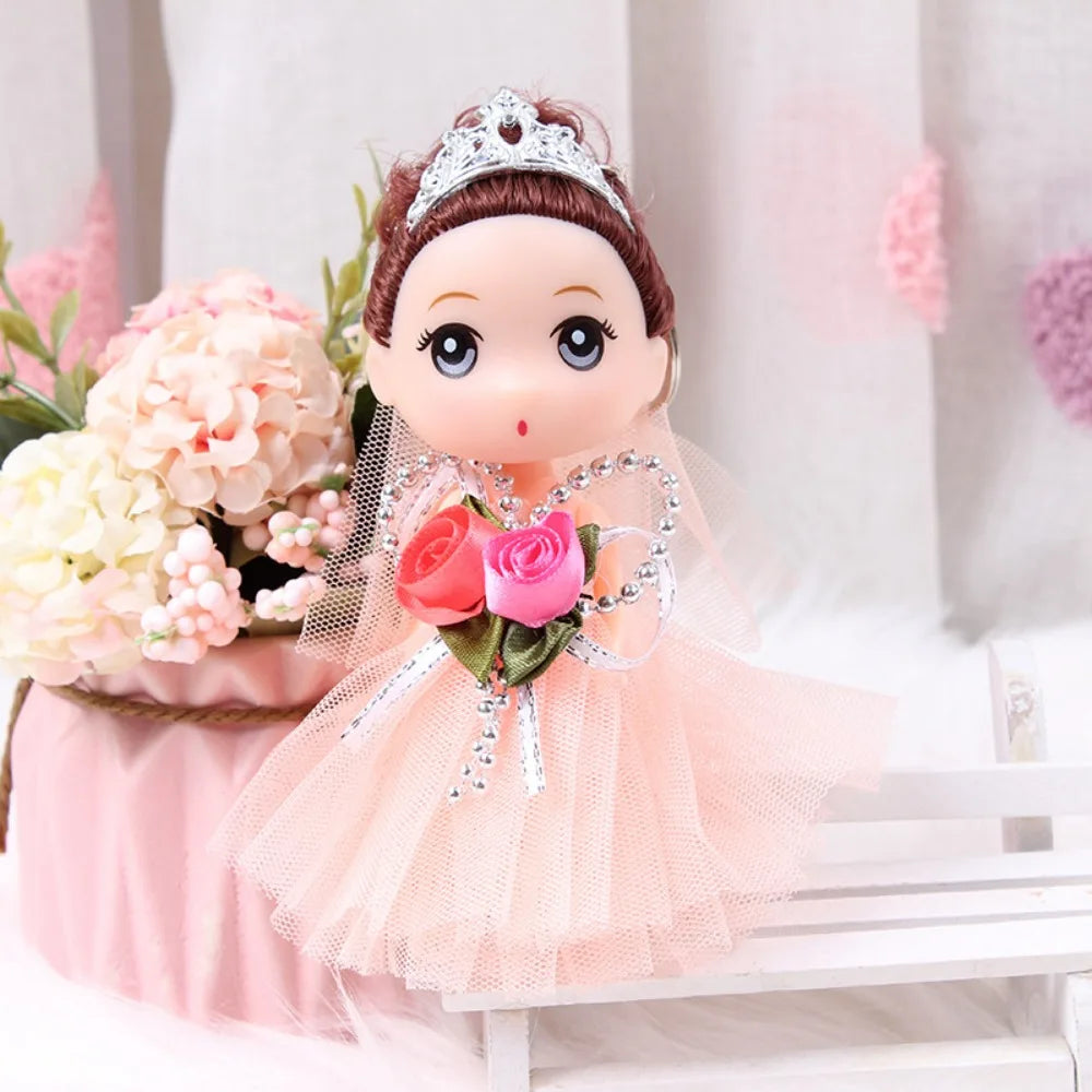 12 Cm Big Eyes Princess BJD Doll Korean Makeup Look DIY 12cm Bjd Doll Safe Plastic Sweet Wedding Dress Mini Girl Toy