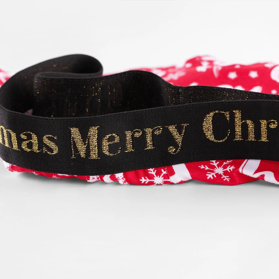 5pcs Christmas Print Men's Underpants Shorts Letter Waistband Boxer Briefs Brand Men Panties Cotton Underwear Man Boxers Trunks