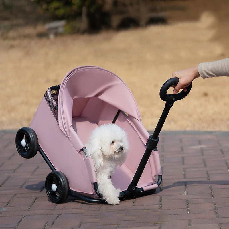 Pet Dogs Cats Strollers for Outgoing Car Travel Accessories Lightweight and Foldable Carriers Bags Pet Products Supplies