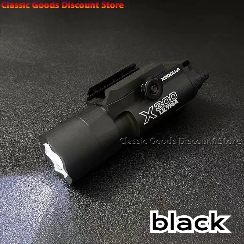Tactical Light X300 X300U Nylon Pistol Gun Strobe LED Light Fit 20mm Rail Airsoft Hanging Hunting Flashlight