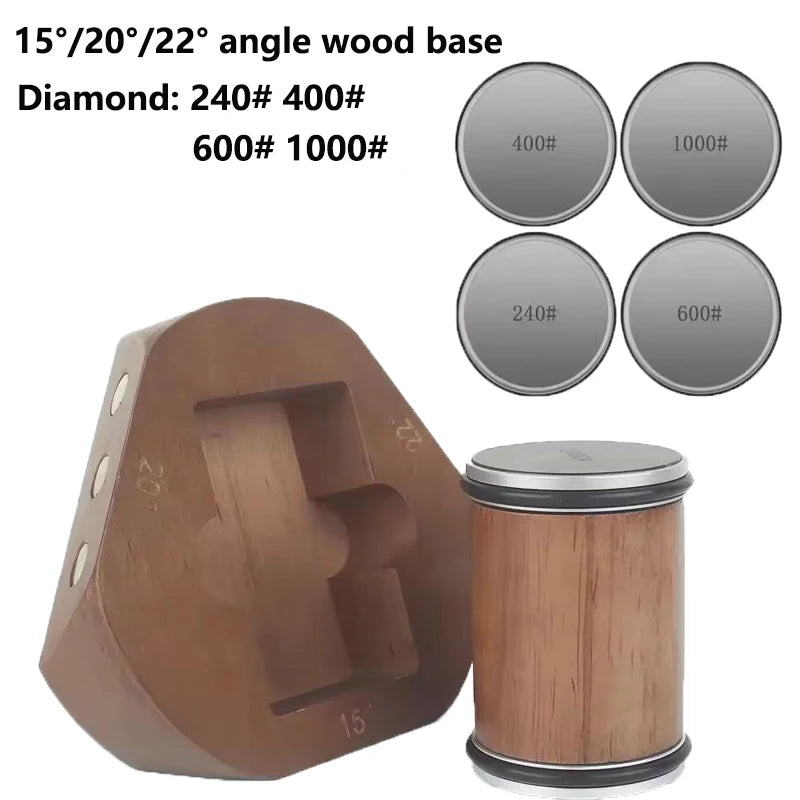 2025 NEW Rolling Knife Sharpener Knife Holder Diamond Sharpener Stone Whetstone Sharpening Angles Grind Stone Kitchen Tools