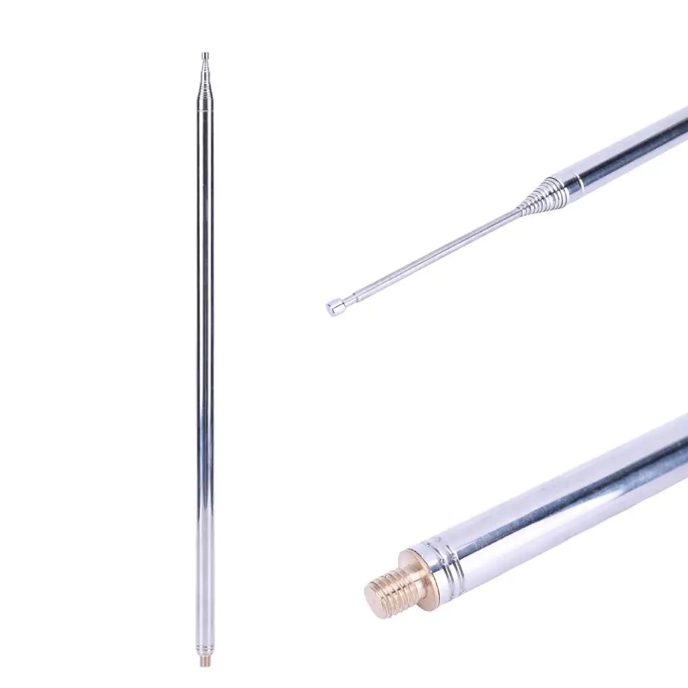 5.6M Stainless Steel Telescopic Whip Antenna for HF Radio Versatile DIY Replacement Antenna for Communications